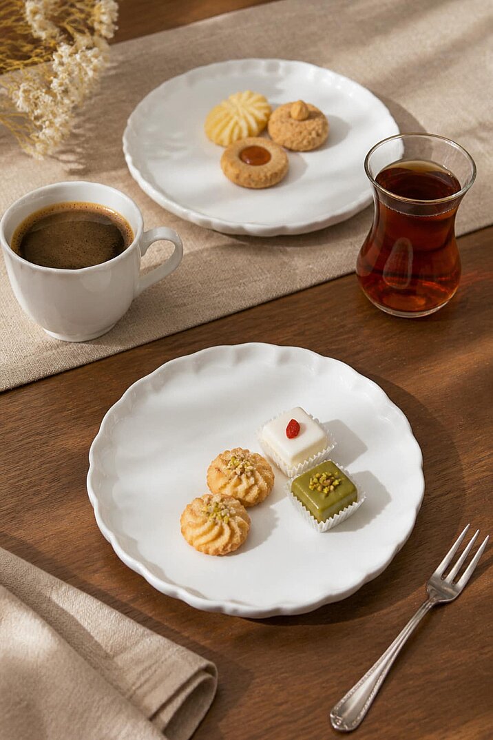 Habbe 6'lı Porselen Pasta Seti - 2